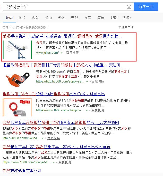 武漢巨力盛世起重機(jī)械有限公司網(wǎng)站建設(shè)案例—武漢盛世互聯(lián)